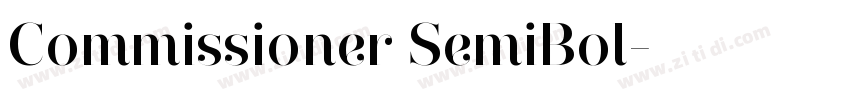 Commissioner SemiBol字体转换 Commissioner SemiBol字体转换